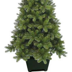 Sunware Botanic line kerstboomstandaard 40 cm vierkant donkergroen