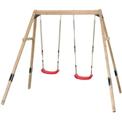SwingKing schommel Olivia hout met 2 schommelzitjes 230x200x203cm