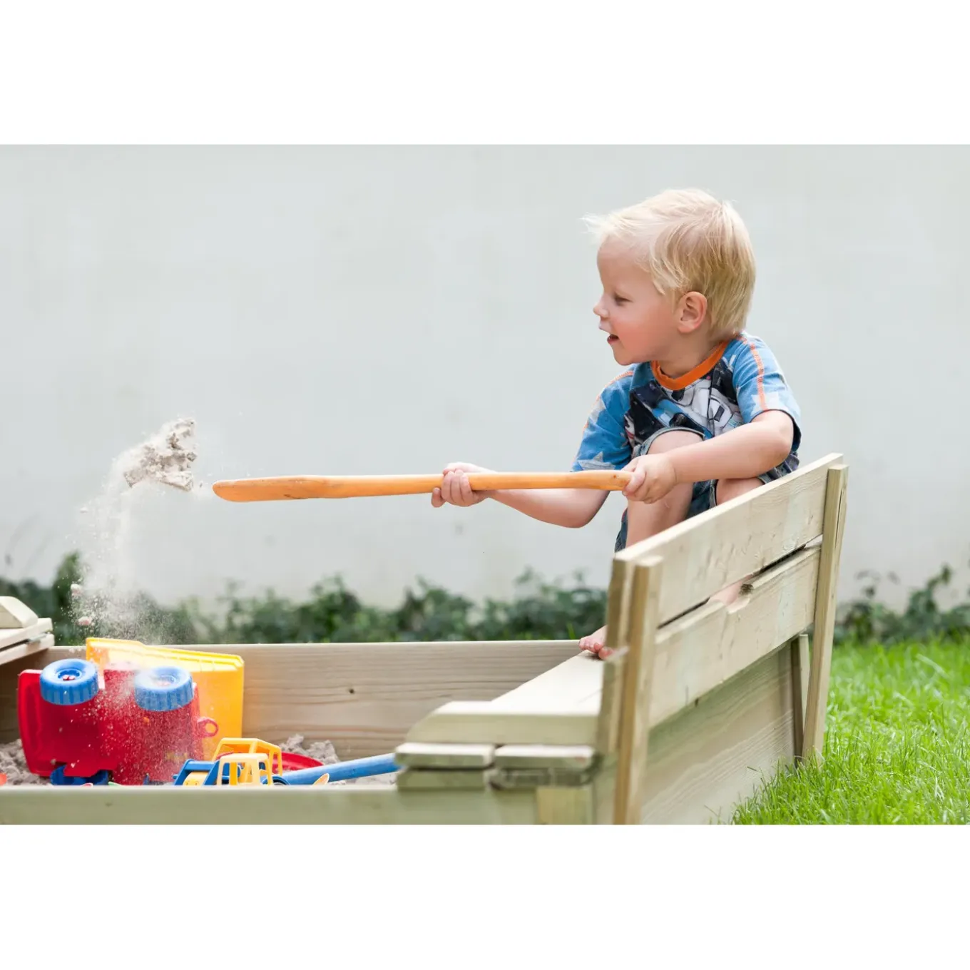 SwingKing zandbak Robert hout 120x120x25cm