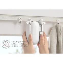Switchbot Curtain I Rail - Zwart - Compact Formaat - Ingebouwde Zonnesensor