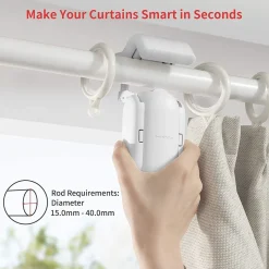 Overig SwitchBot Curtain Rod Pole - Wit - Compact Ontwerp - Geïntegreerde Lichtsensor
