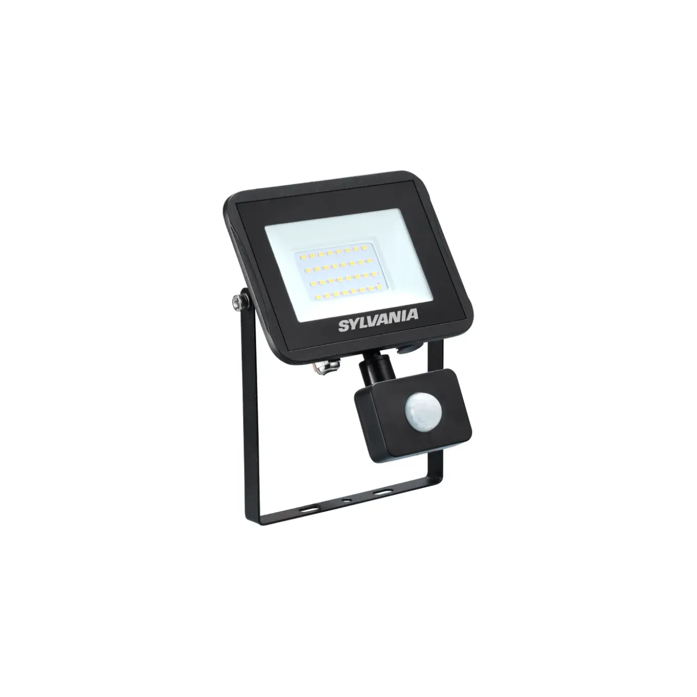 Sylvania Breedstraler SylFlood - Zwart - 27W - 3000lm - Neutraal Wit - IP54 - met Bewegingssensor