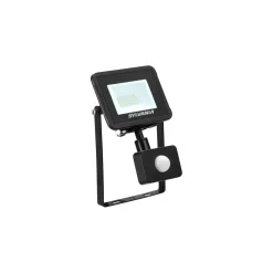 Sylvania Breedstraler SylFlood - Zwart - 9,7W - 1000lm - Neutraal Wit - IP54 - met Bewegingssensor
