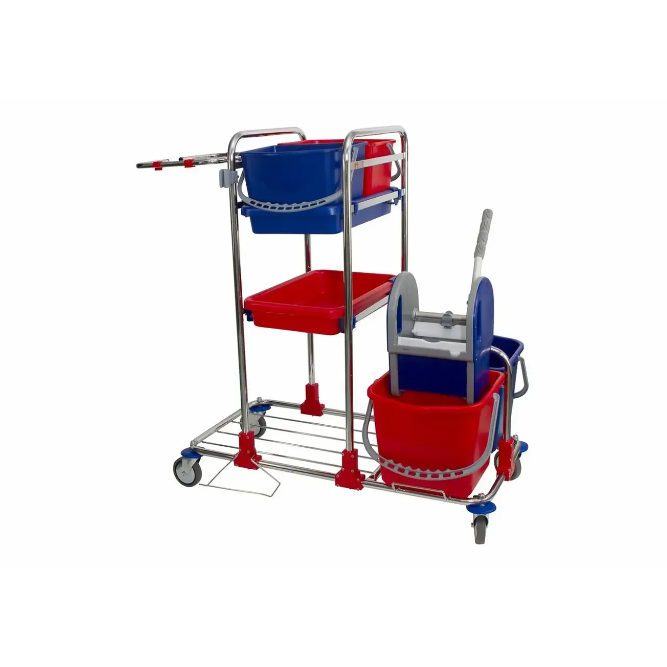 Synx Tools Emmer Rood - Mopwagen - Werkwagen - 10 Liter