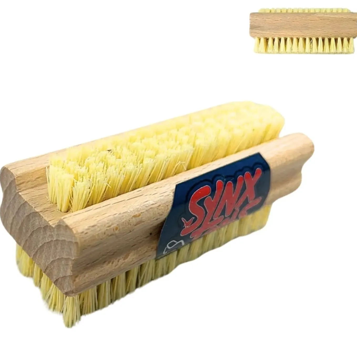 Synx Tools Nagelborstel hout set van 2 stuks - schrobborstels -schrobbezem - Voordeelverpakking