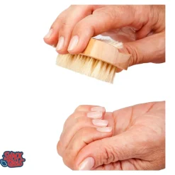 Synx Tools Nagelborstel hout set van 2 stuks - schrobborstels -schrobbezem - Voordeelverpakking
