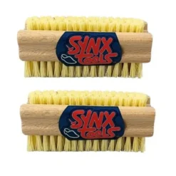 Synx Tools Nagelborstel hout set van 2 stuks - schrobborstels -schrobbezem - Voordeelverpakking