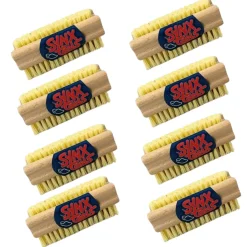 Synx Tools Nagelborstel hout set van 8 stuks - schrobborstels - nagel borstel- Voordeelverpakking
