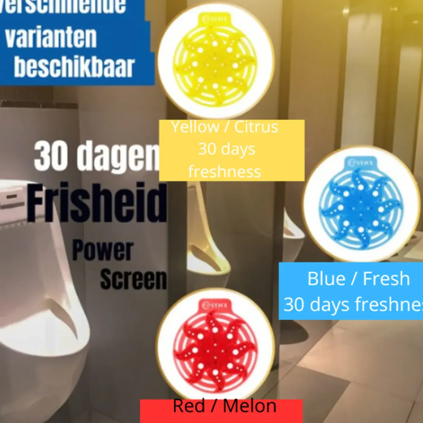 Synx Tools Powerscreen Urinoirmatje 10 Stuks - Luchtverfrisser Toilet