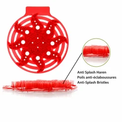 Synx Tools Powerscreen Urinoirmatje Rood 10 Stuks Meloen Geur 30 Dagen - Anti Spat Mat Wc
