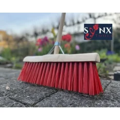 Synx Tools Tuinhark 12 Tanden verzinkt + Nylon Prof Gemeente bezem 45 cm
