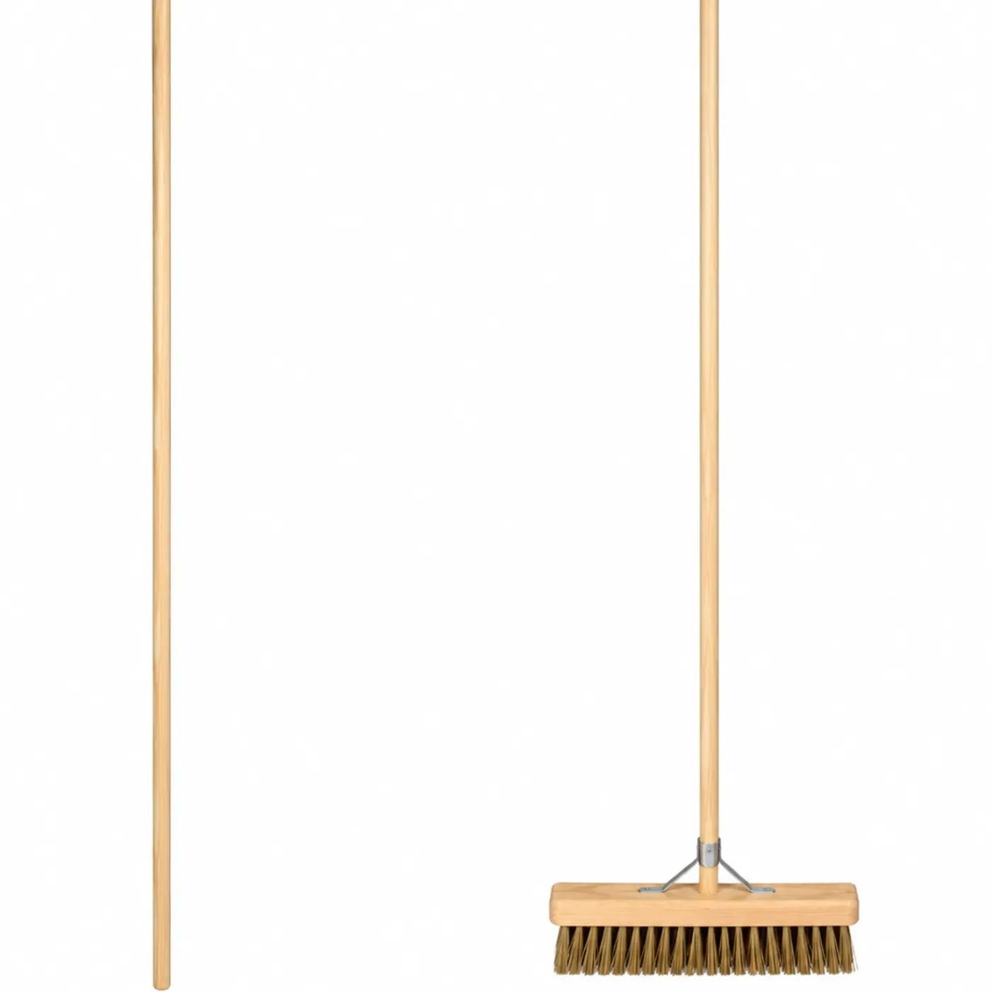 Synx Tools Tuinhark 12 Tanden verzinkt + Nylon Gemeente Straatbezem 45 cm
