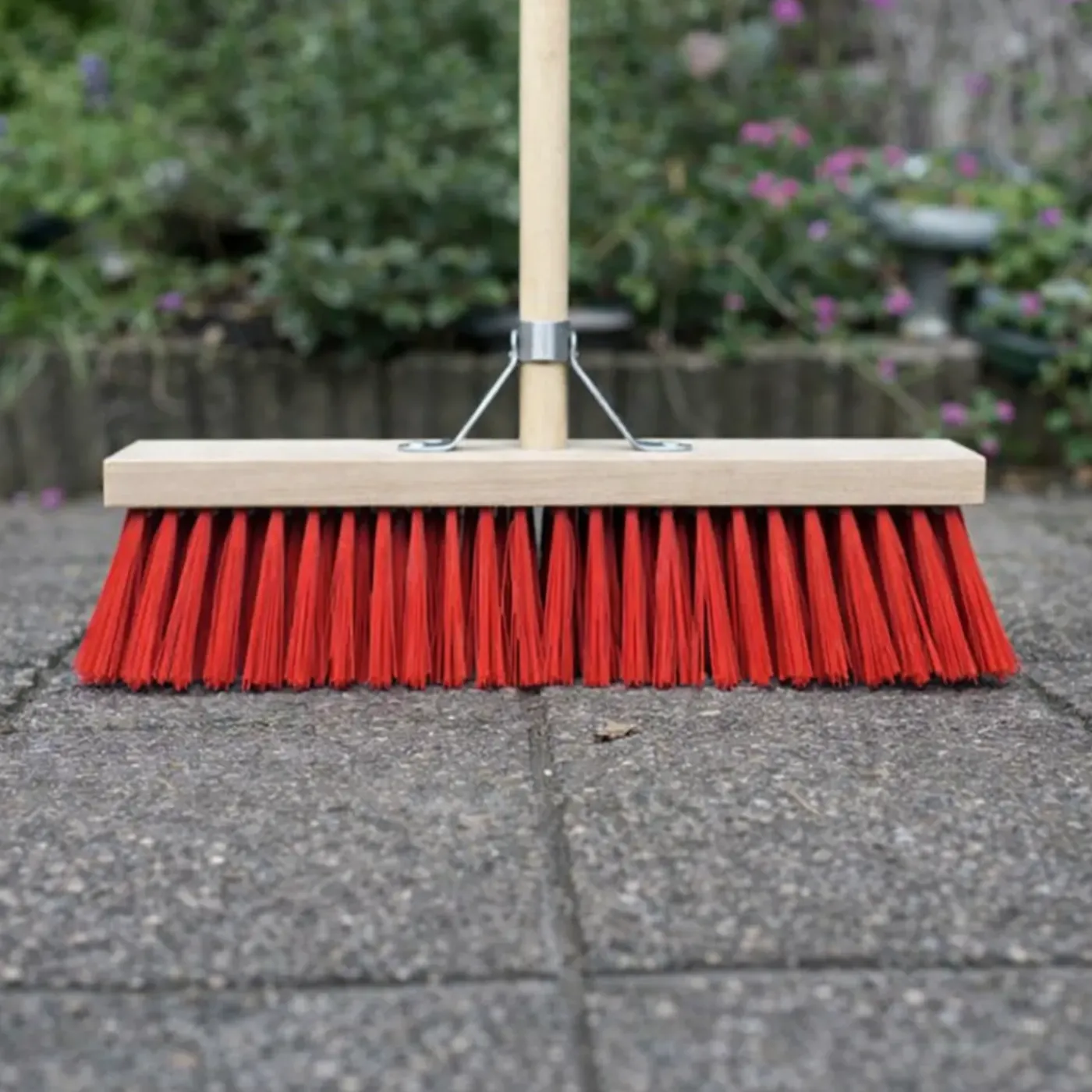Synx Tools Tuinhark 8 Tanden Verzinkt + Nylon Straatbezem 50 Cm – – Hark Met Steel 150 Cm