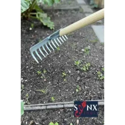 Synx Tools Tuinhark 12 Tanden verzinkt + Nylon Straatbezem 50 cm