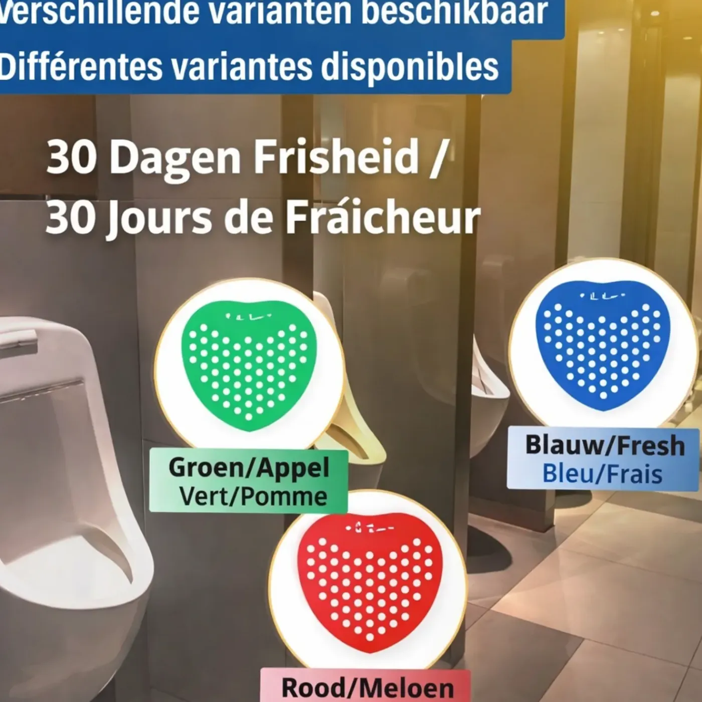 Synx Tools Urinoirmatje Met Frisse Geur - 30 Dagen Luchtverfrisser -urinoirmatten – 20 Stuks