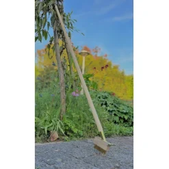 Synx Tools Voegenborstels onkruidborstel met steel 150 cm - Onkruidkrabber - Tuingereedschap