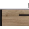 Tadel badmeubelset Anna met wastafelonderkast + kolom 60cm + spiegel