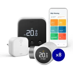 TADO - Slimme Thermostaat X - Met Bridge - Wit - Kit 8 Radiatorknoppen