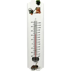 Talen Tools Buitenthermometer - Buiten - Metaal - 30 Cm - Wit