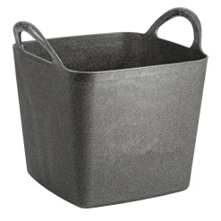 Talen Tools flexibele kuip vierkant zwart 27 liter