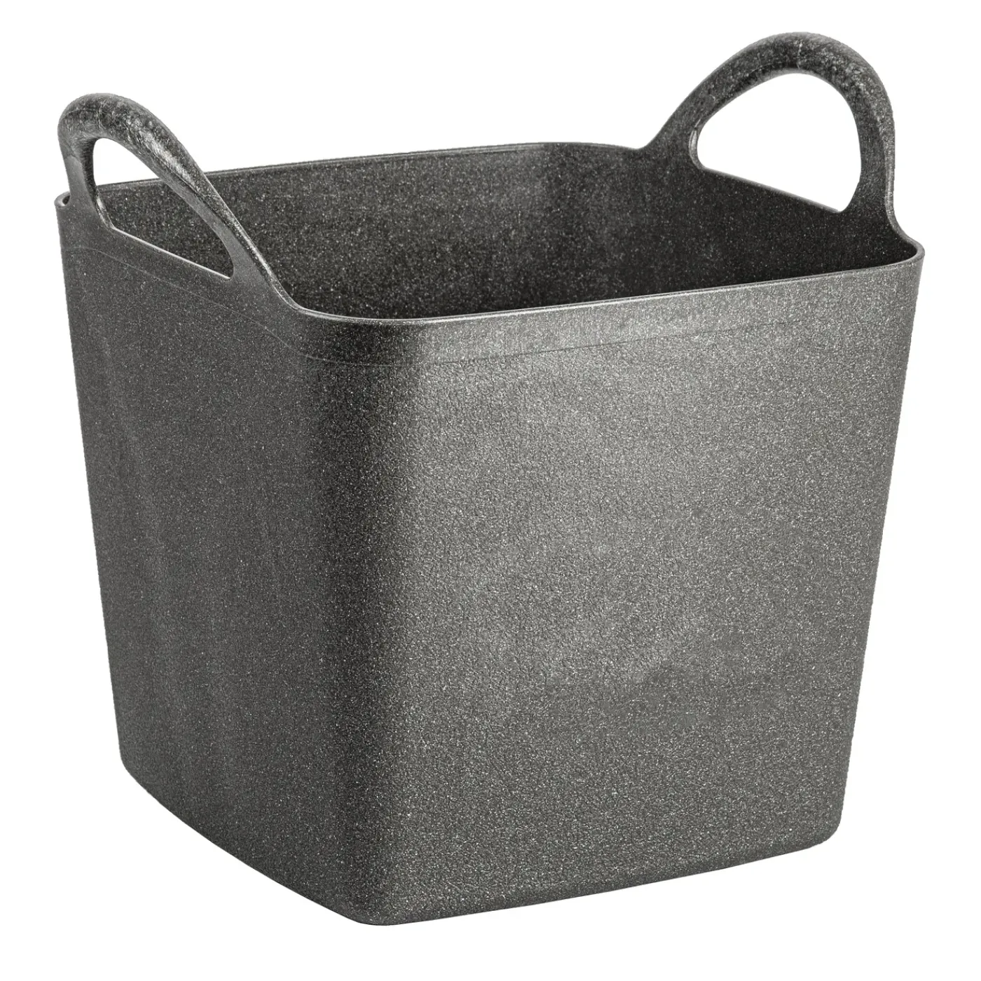 Talen Tools flexibele kuip vierkant zwart 27 liter