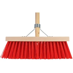 Talen Tools Straatbezem - Rood - Kunststof Haren - 35x140cm