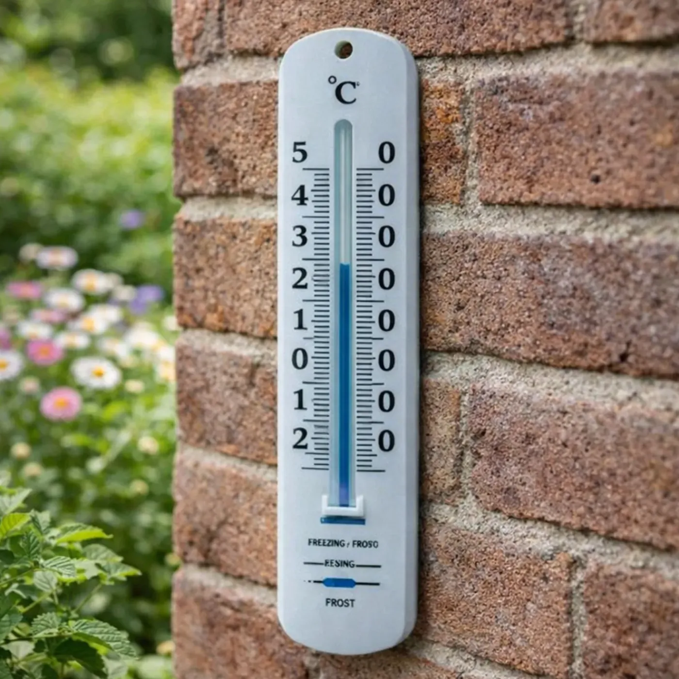 Talen Tools Talentools Thermometer - Buiten - Wit - Kunststof - 14 Cm