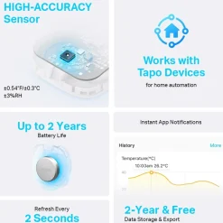 TP-link Tapo T310 Smart temperatuur- en vochtigheidssensor