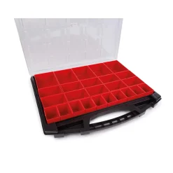 Tayg Assortimentsdoos, 25 Uitneembare Bakjes, Transparant Deksel, 430 Mm X 370 Mm X 55 Mm