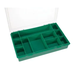 Tayg Assortimentsdoos, 11 Vaste Compartimenten, Transparant Deksel, 290 Mm X 195 Mm X 54 Mm