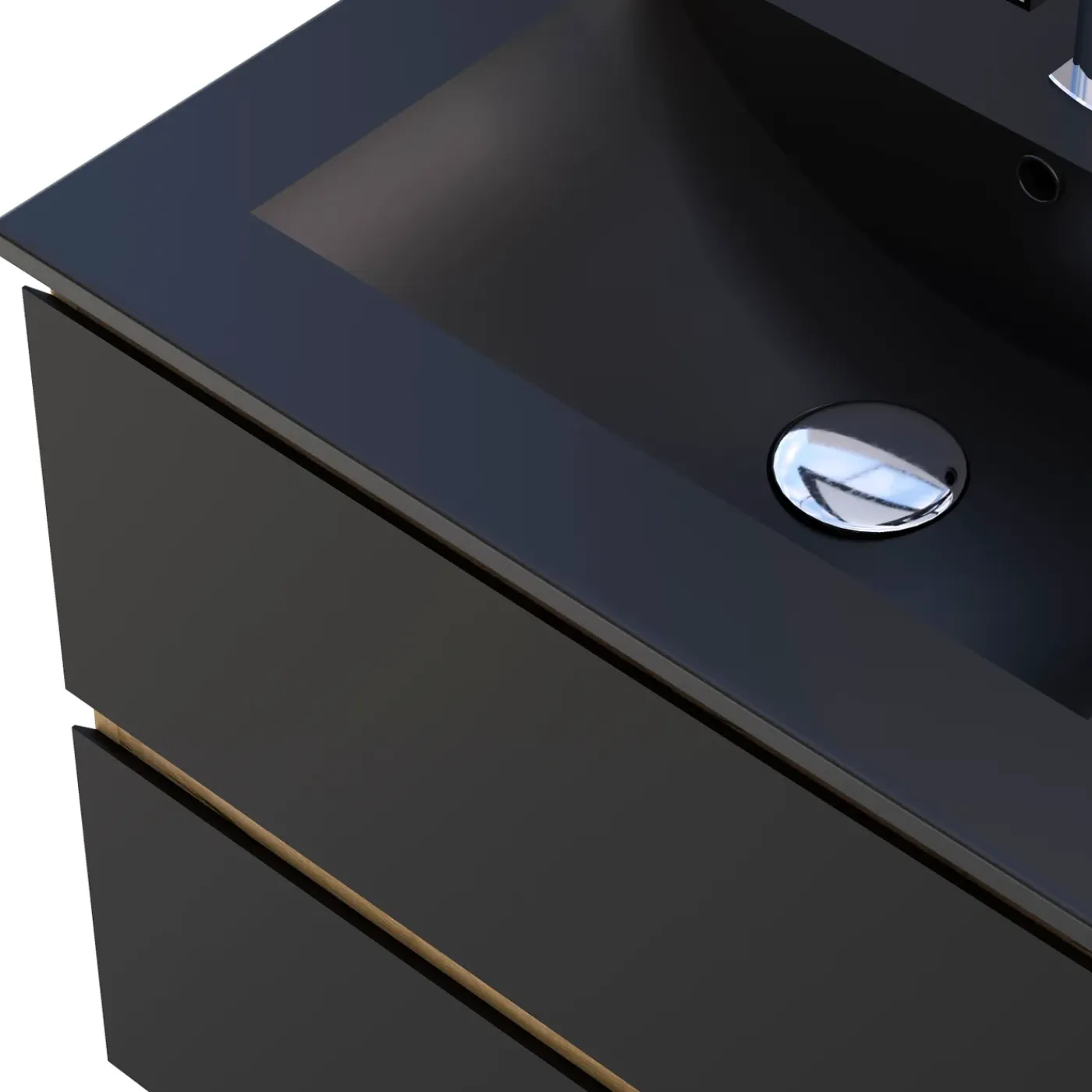Overig T-Bath Badkamermeubelset Milenio 60cm eiken zwart