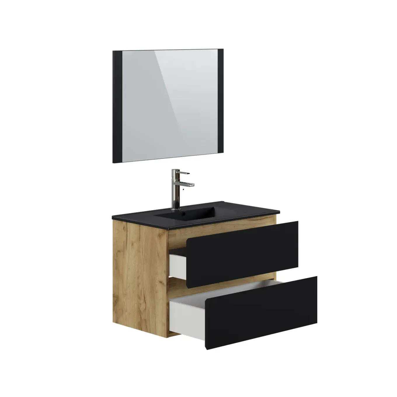 T-Bath badmeubelset Milenio Indus zwart eik