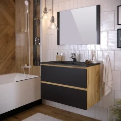 T-Bath badmeubelset Milenio Indus zwart eik