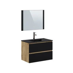 T-Bath badmeubelset Milenio Indus zwart eik