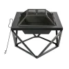 Teamson Home Vuurschaal Pt-fw0002 Metalen Ontwerp Met Geometrische Basis