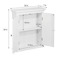 Teamson Home - Wandkast - 2 Deuren - Wit