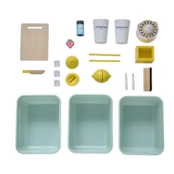 Teamson Kids - Houten Limonadekraam Sunny Citrus - 18 Accessoires, Geluiden, Rollenspel