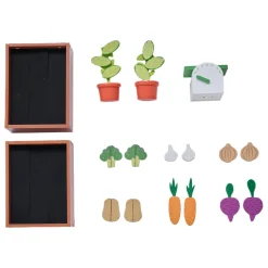 Teamson Kids - Houten Marktkraam Vermont - Met Krijtbord, Groenten En Accessoires
