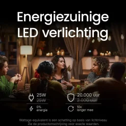 Technik Gloeilamp E14 - 25w 150lm 2700k - Warm Wit Licht - Dimbaar - Buislamp - 1 Stuk