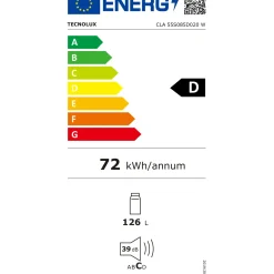 Overig Tecnolux Onderbouw koelkast CLA 55S085D020W - zonder vriesvak - 88cm hoog - 126L