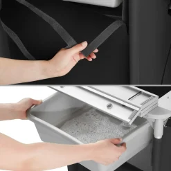 Tectake Aluminium Kampeerkeuken 116 X 52 X 107 Cm - Zwart