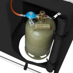 Tectake Aluminium Kampeerkeuken 116 X 52 X 107 Cm - Zwart
