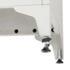 Tectake Archiefkast Grijs - 3 Verstelbare Vakken - 2 Deuren Met Slot - 60x40x100cm