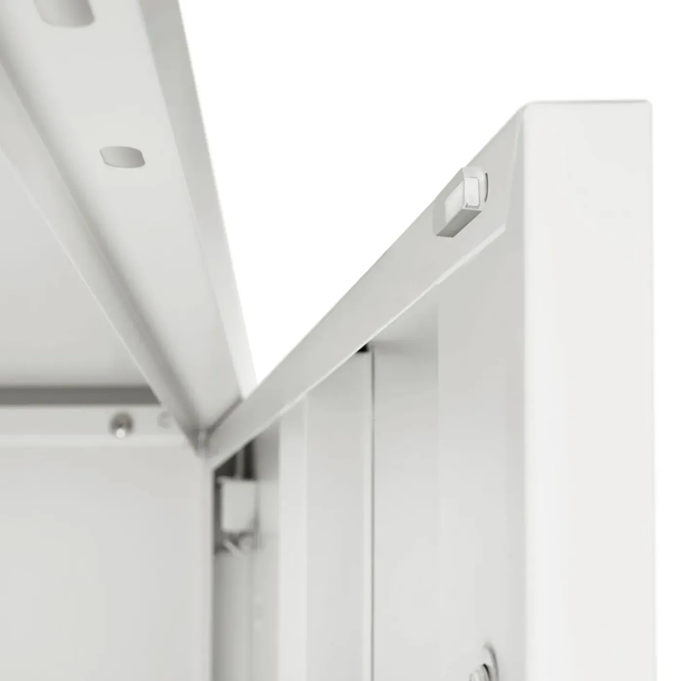 Tectake Archiefkast Grijs - 3 Verstelbare Vakken - 2 Deuren Met Slot - 60x40x100cm