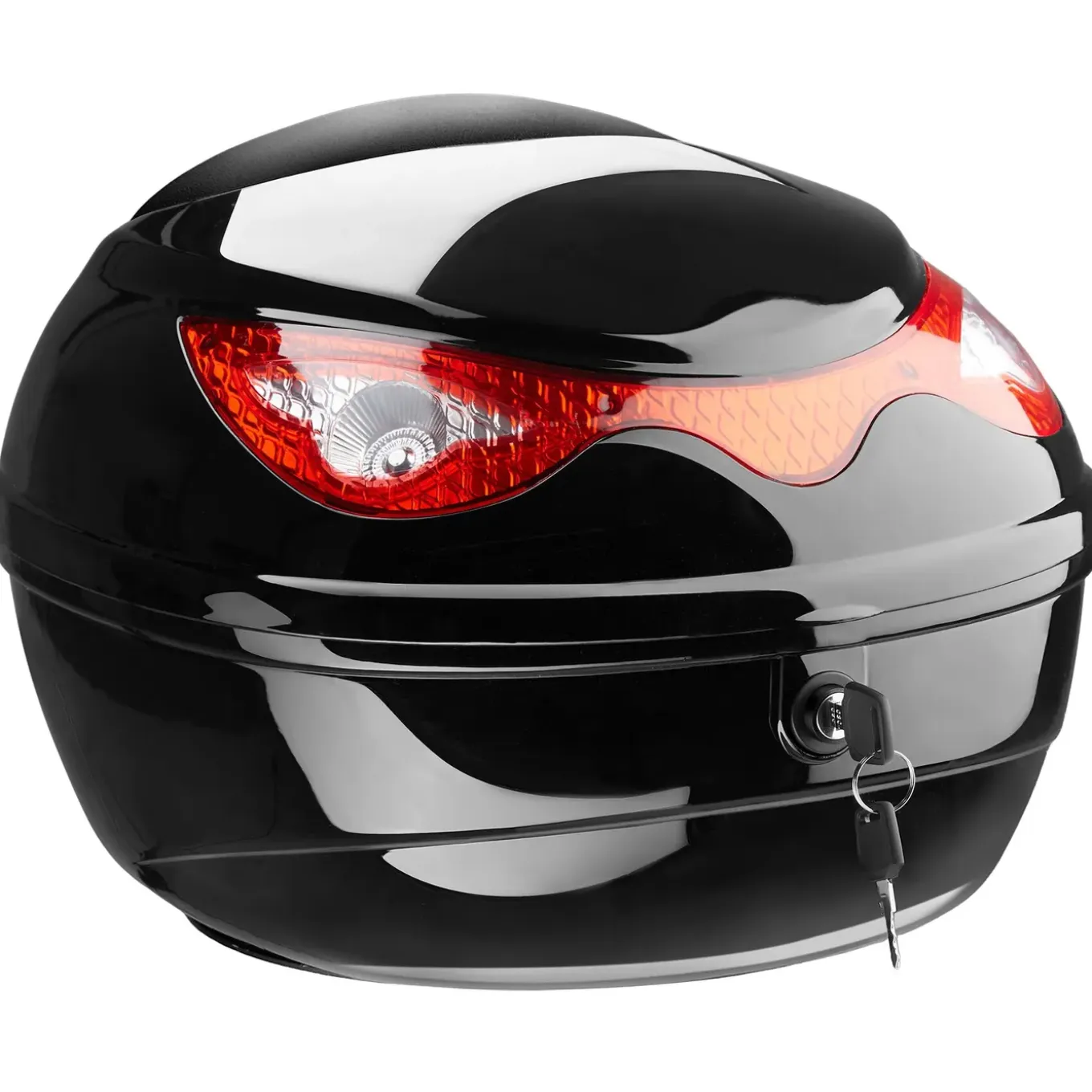 Tectake Bagage Koffer - Motorkoffer Top Case Ca. 22 Liter - Zwart