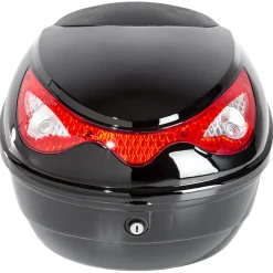 Tectake Bagage Koffer - Motorkoffer Top Case Ca. 22 Liter - Zwart