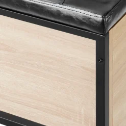 Tectake Bank Met Opbergruimte Calico 81,5x41,5x50,5cm