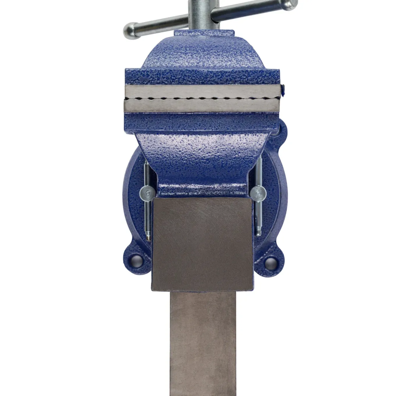 Tectake Bankschroef 360° Draaibaar Met Aambeeld - Blauw