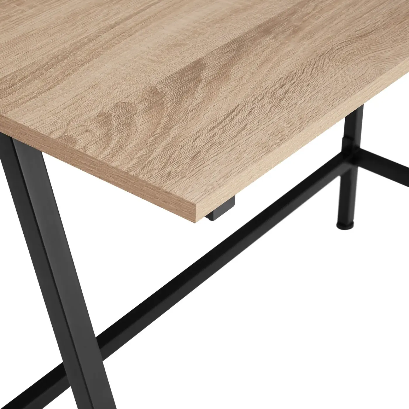 Tectake Bureau Newton 100x50x77cm - Industrieel Licht Hout - Eiken Sonoma