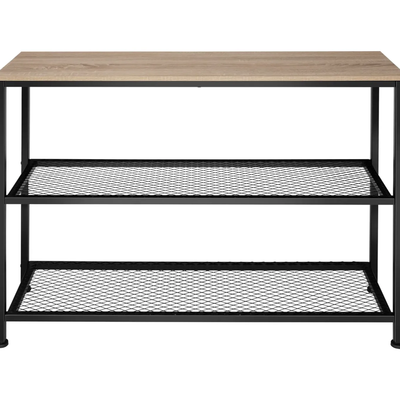 Tectake Consoletafel Bristol 100x30x81cm - Industrieel Licht Hout - Eiken Sonoma